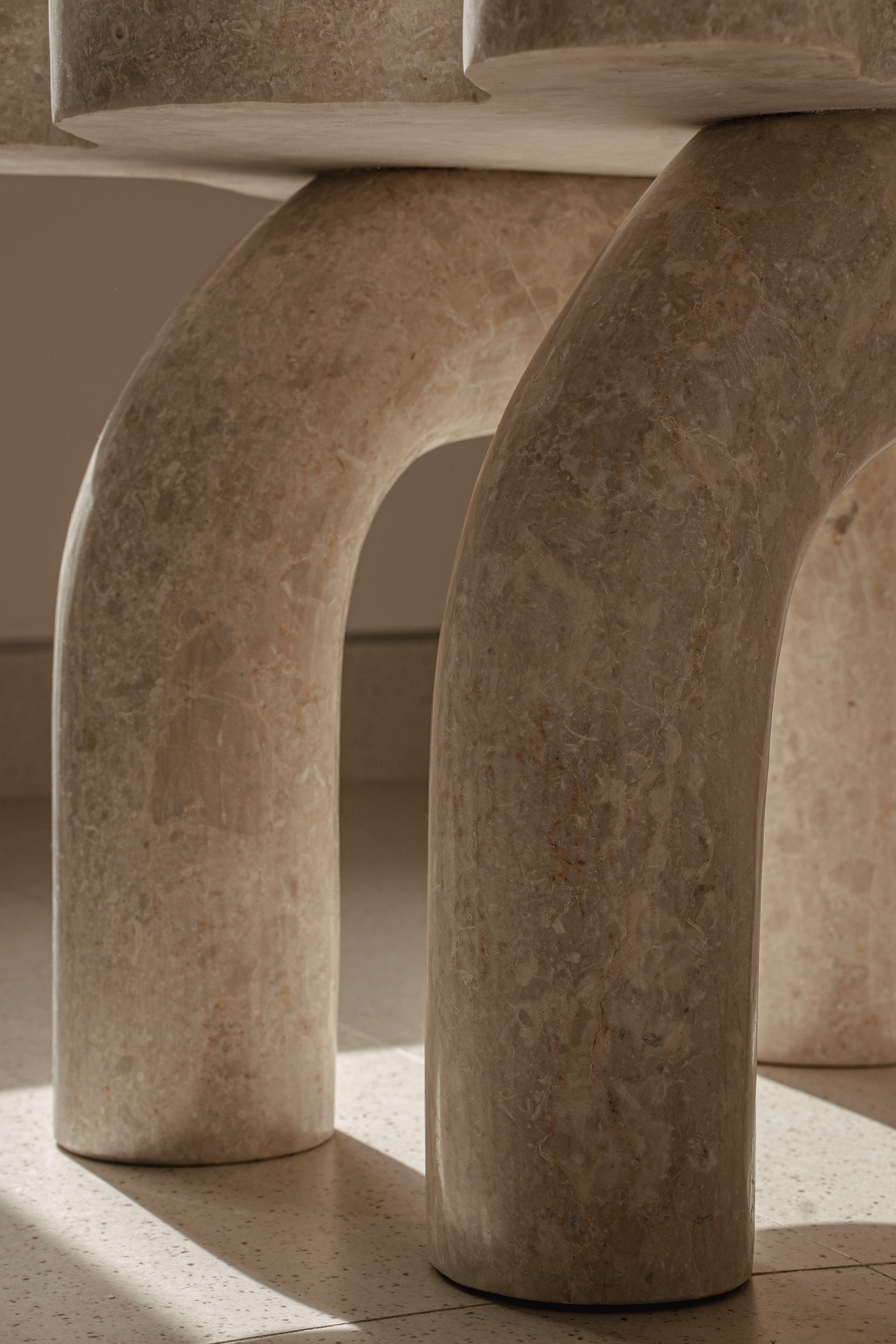 Ripple Side Table - Marble